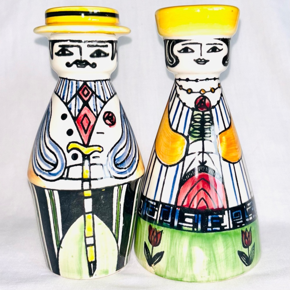 Jie Gantofta Sweden Salt & Pepper Shakers Vintage 1950s Anita Nylund Swedish
